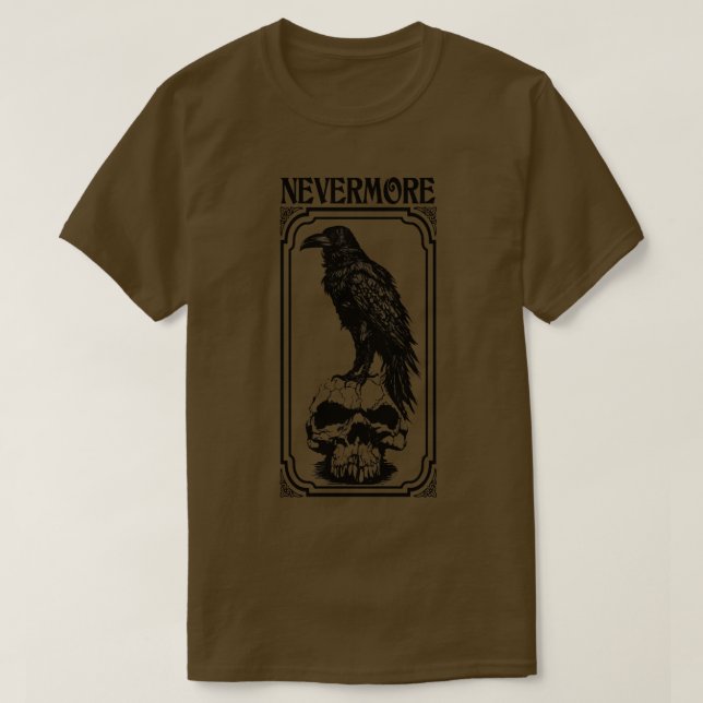 Allan Poe Raven 1 T Shirt (Design framsida)