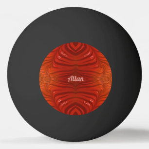 ALLAN ~ Tangerine Orange Röd ~ Ping Pong Ping Pong Pingisboll