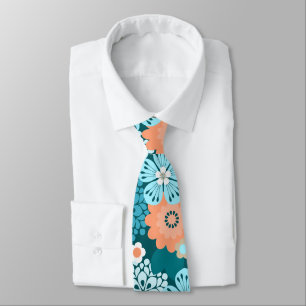 Allana Garden Hawaiian Grafisk Fet Blommig Slips