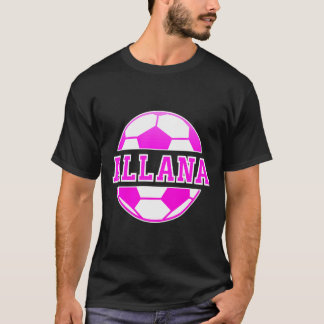 Allana Name Girls Soccer Play Football Sports Fan  T Shirt