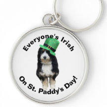 Allas irländska på St. Paddys dag söt hund foto