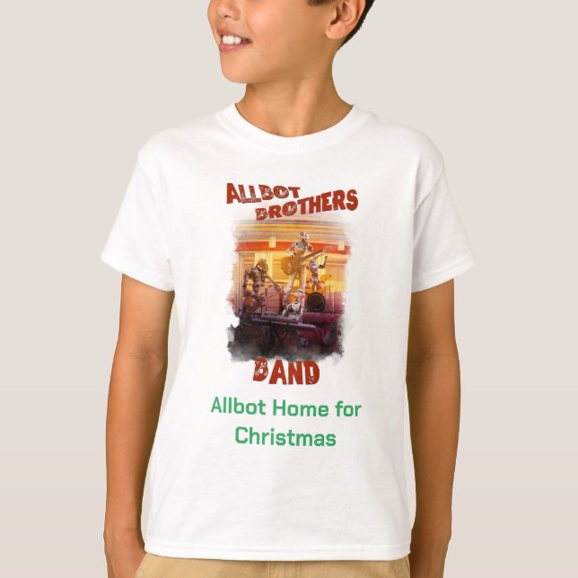 Allbot Brothers Band-julskjorta T Shirt (Framsida)