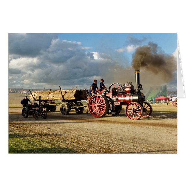 Allchin 7nhp Allmänt syfte ångmotor Hälsningskort (Framsidan Horizontal)