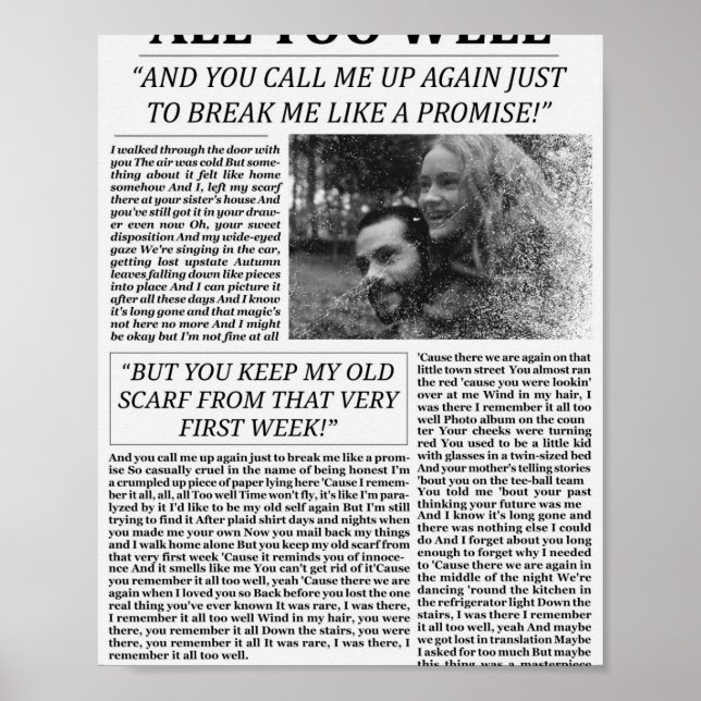 Alldeles för bra tidningar poster (Framsidan)