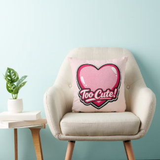 💗✨ “Alldeles för sött!” Hjärtkudde 🛋️🎀 Kudde