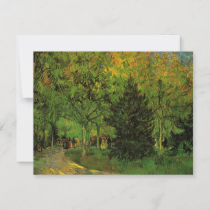 Allé i Folkträdgården, Arles av Vincent van Gogh