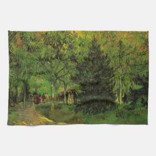 Allé i Folkträdgården, Arles av Vincent van Gogh Kökshandduk