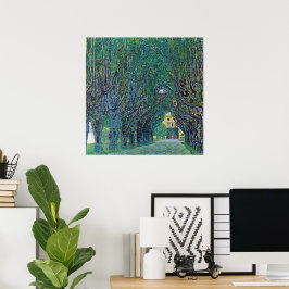 Allé i Schloss Kammer Park av Gustav Klimt Poster