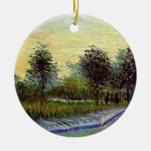 Allé i Voyer d'Argenson Park av Vincent van Gogh Julgransprydnad Keramik