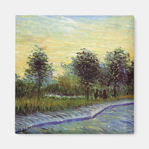 Allé i Voyer d'Argenson Park av Vincent van Gogh Magnet