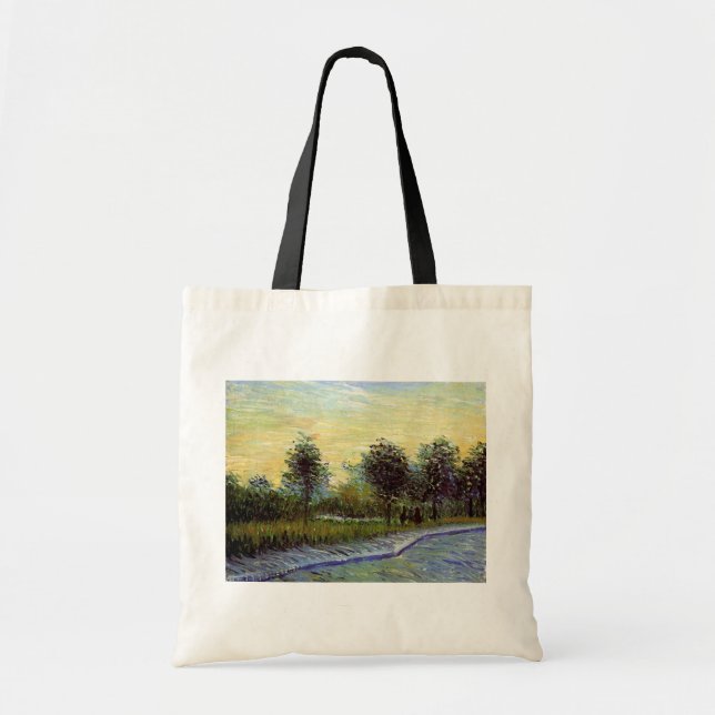Allé i Voyer d'Argenson-parken av Vincent van Gogh Tygkasse (Framsidan)