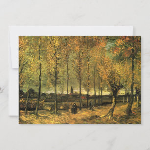 Allé med popplar av Vincent van Gogh Inbjudningar