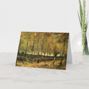 Allé med popplar av Vincent van Gogh Kort