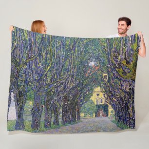 Allé vid slottet Kammer, Gustav Klimt Fleecefilt