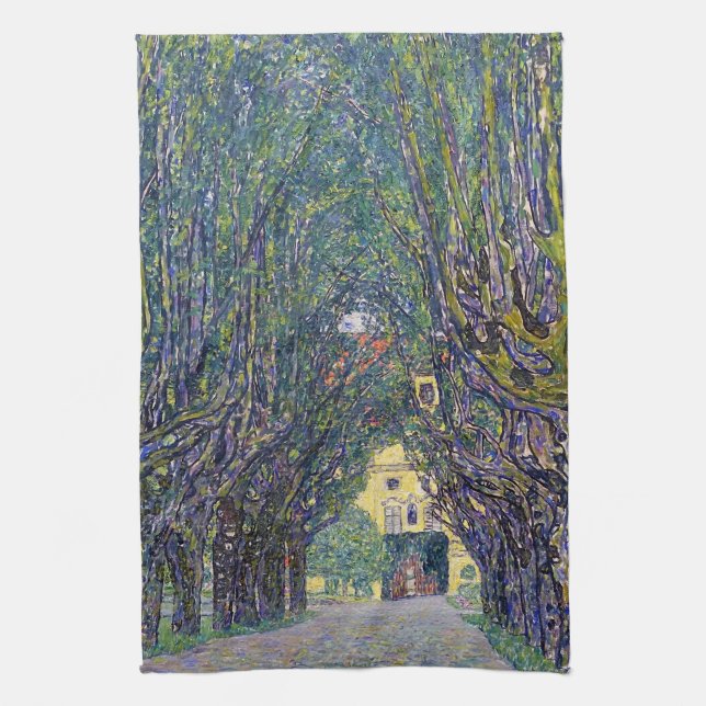 Allee at Schloss Kammer, Gustav Klimt Kökshandduk (Vertikal)