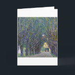 Allee at Schloss Kammer, Gustav Klimt Kort<br><div class="desc">Gustav Klimt (14 juli, 1862 - 6 februari 1918) var en österrikisk symbolmålare och en av de mest framstående medlemmarna i Wien Secession-rörelsen. Klimt noteras för målningar, murar, skisser och andra föremål d'art. Förutom hans verk, som innefattar anklagelser och porträtt, målade han upp landskap. Klimt var bland konstnärer från Wienutträdet...</div>