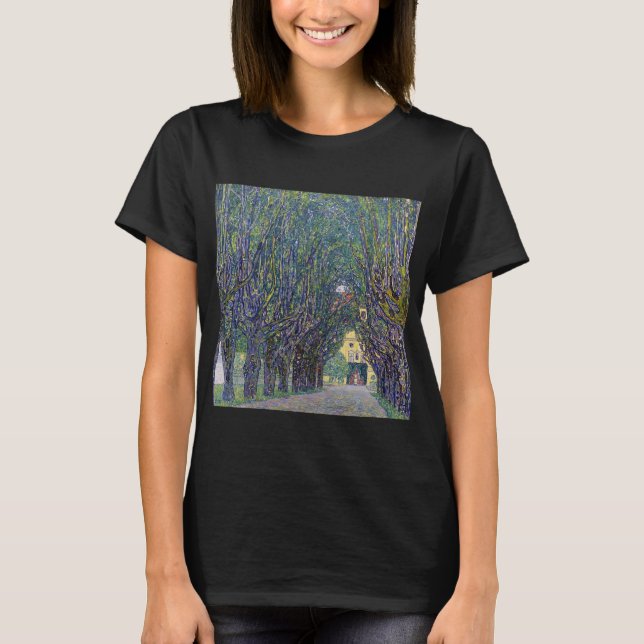 Allee at Schloss Kammer, Gustav Klimt T Shirt (Framsida)