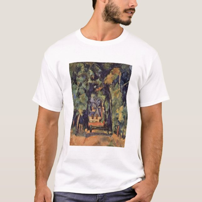 Allee du Bois Bourillon Chantilly - Paul Cezanne - T Shirt (Framsida)