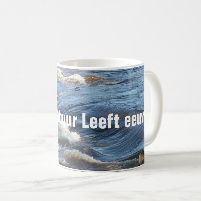 Alleen de Natuur leeft eeuwig Kaffemugg (Framsida höger)