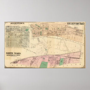 Allegheny avvärjer 9 Sharpsburg Poster