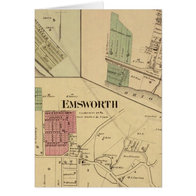 Allegheny County Hälsningskort (Framsidan)