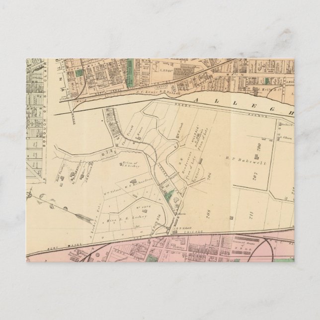 Allegheny distrikt 9 Sharpsburg Vykort (Framsida)