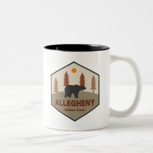 Allegheny National Forest Bear Två-Tonad Mugg