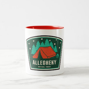Allegheny National Forest Camping Två-Tonad Mugg