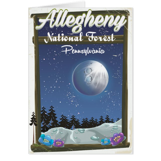 Allegheny National Forest Pennsylvania Hälsningskort (Framsidan)