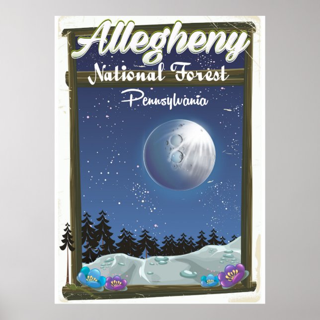 Allegheny National Forest Pennsylvania Poster (Framsidan)