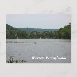 Allegheny River i Warren, PA (vykort) Vykort