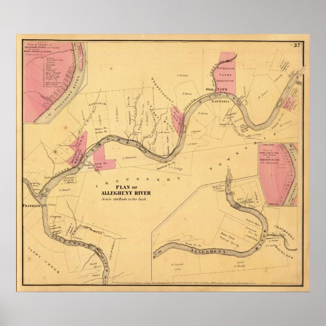 Allegheny River, PA Poster (Framsidan)