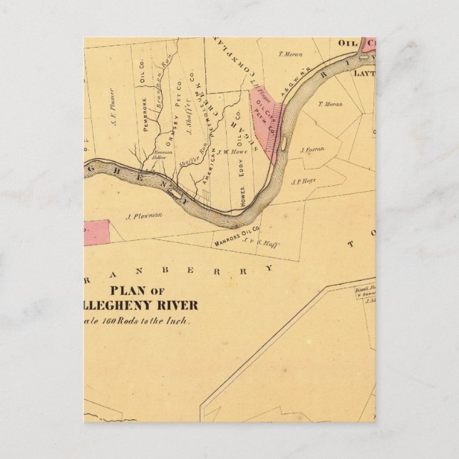 Allegheny River, PA Vykort (Framsida)