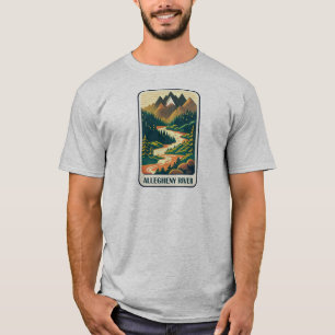 Allegheny River Pennsylvania Färg T Shirt
