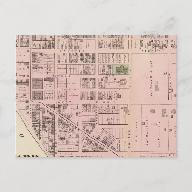 Allegheny ward 5 vykort (Framsida)