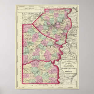 Allegheny Washington, Greene län Poster
