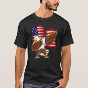 Allegiance Dabbing US Eagle 4:e juli USA T Shirt