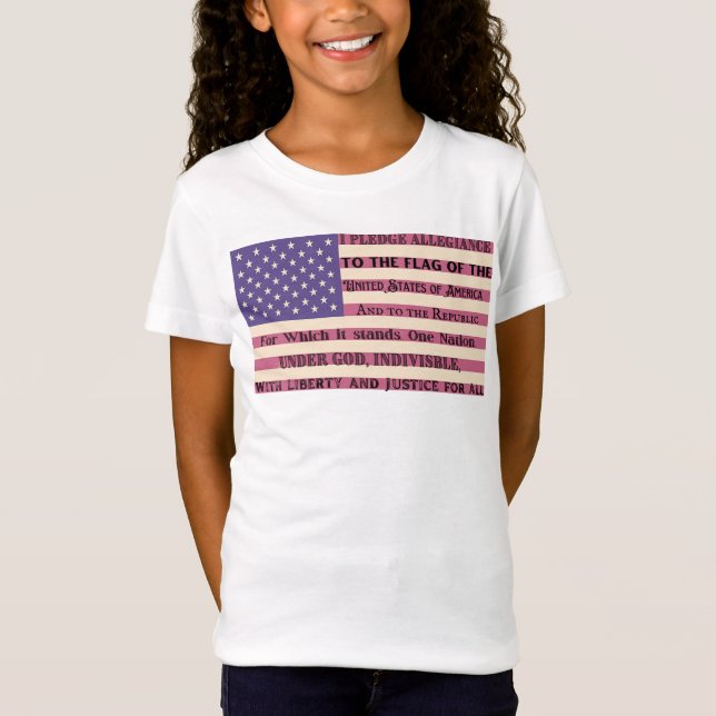Allegiance Flagga T-Shirt (Framsida)