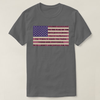 Allegiance Flagga utfästelse T Shirt