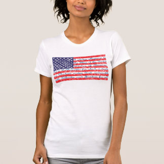 Allegience American Flagga löfte T Shirt