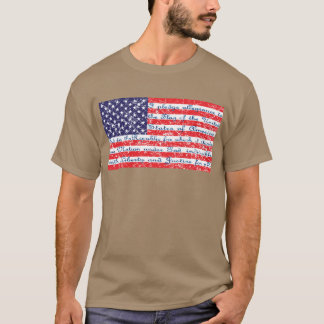 Allegience United Stater Flagga T Shirt