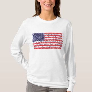 Allegience USA flagga utfästelse T Shirt