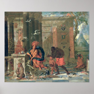 Allegori av Amerika, 1691 Poster
