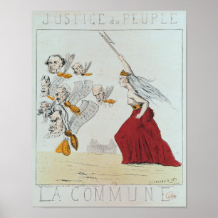 Allegori av communen, 1871 poster