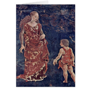 Allegori av fertilitet av Francesco Del Cossa Hälsningskort