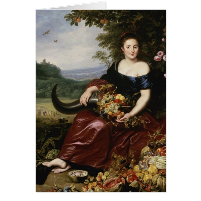 Allegori av jord hälsningskort (Framsidan)