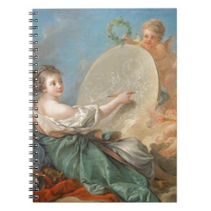 Allegori av målning, 1765 (olja på kanfas) anteckningsbok