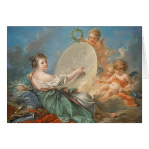 Allegori av målning, 1765 (olja på kanfas) hälsningskort