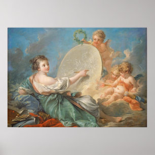 Allegori av målning, 1765 (olja på kanfas) poster