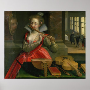 Allegori av musik, c.1600 poster
